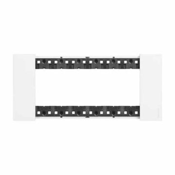 6 modules Bticino Living Now plate white color KA4806KW