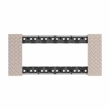 6 modules Bticino Living Now plate optic pixel effect color KA4806MM