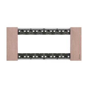 6 modules Bticino Living Now plate copper color KA4806ZM