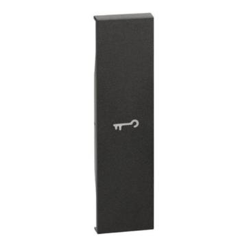 Lightable covers BTicino Living Now with key symbol - black KG01F