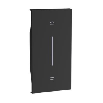Covers BTicino Living Now for shutter control 2 module - black KG05M2