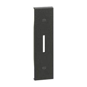 Cover Bticino Living Now for shutter controls 1 module black KG06