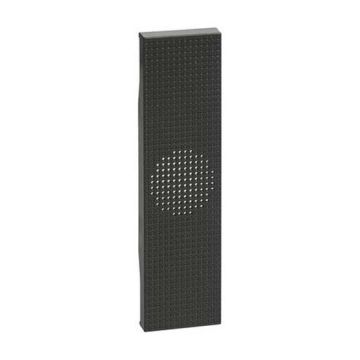 Cover Bticino Living Now for bronze bell and buzzer 1 module black KG15