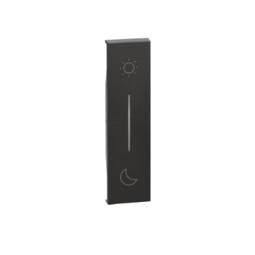 Covers BTicino Living Now lightable night/day symbol for flush-mounted wireless scenario control 1 module - black KG41
