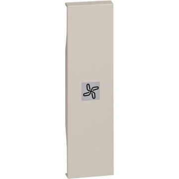 Lightable covers BTicino Living Now with fan symbol 1 module - sand KM01RN