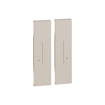 Lightable cover BTicino Living Now for wireless double light switch equipped with two buttons 1+1 module - sand KM36M2