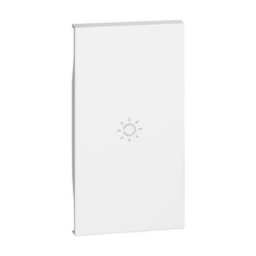 Lightable covers BTicino Living Now with light symbol 2 modules - white KW01M2A