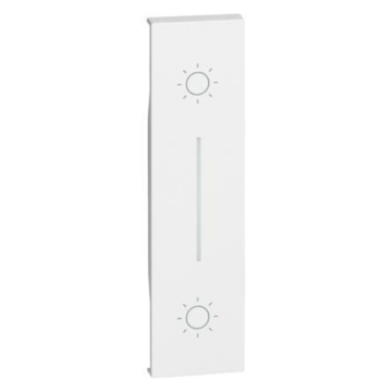Covers BTicino Living Now for double pushbutton not interlocked 1 module - white KW05L