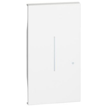 Lightable cover Bticino Living Now for connected/dimmer 2 modules - white KW33M2
