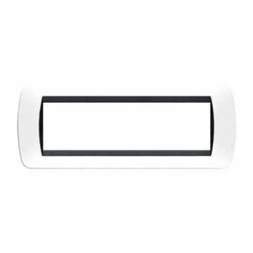 Cover plate Living International 7 modules - White L4807PB
