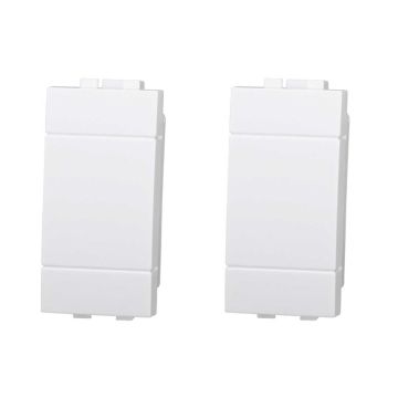 Blank plate compatible Bticino Livinglight white color 2pcs pack