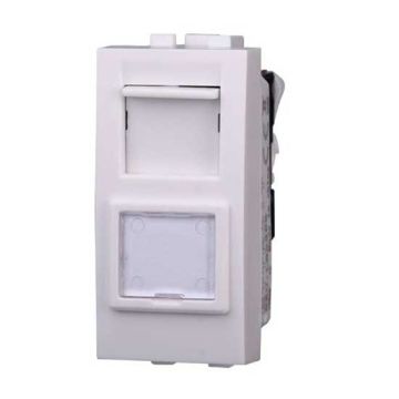 Connector RJ45 UTP cat.5e compatible Bticino Livinglight white color