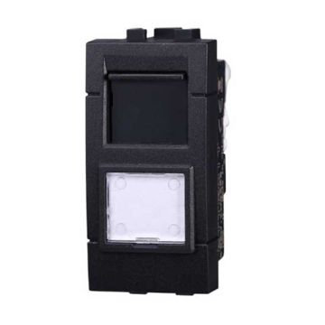 Connector RJ45 UTP cat.5e compatible Bticino Livinglight black color