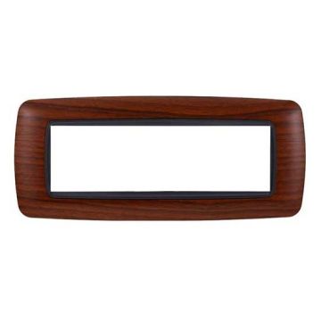 Ettroit plate compatible with Bticino Livinglight 7 modules curved plastic root color - LN88703
