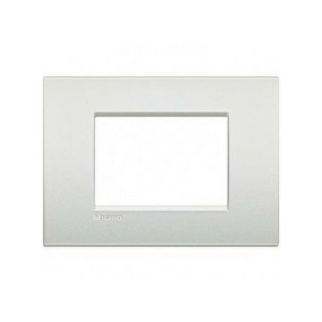 Bticino LNC4803PR AIR Plate 3 White Pearl White Living Light Modules