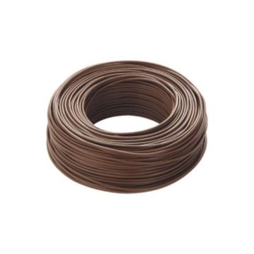 Unipolar electrical cable CPR FS17 450/750 1X6mm² brown - hank 100m Unipolar electrical cable CPR FS17 450/750 1X6mm² brown - hank 100m