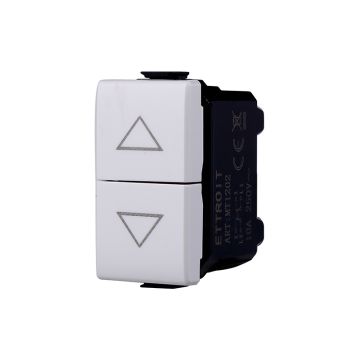 ETTROIT MT1204 Double interlocked switch for roller shutter up and down 1P 10A Compatible with Bticino Matix