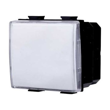 Pushbutton with name plate compatible Bticino Matix white color