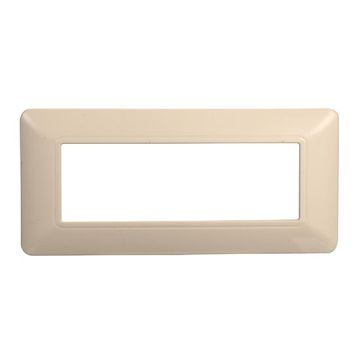Compatible plate Bticino Matix 6 modules plastic sand color