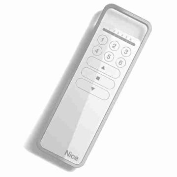 NICE P6 remote control for the control of 6 electric loads, 6 groups of automations, shutters, lights