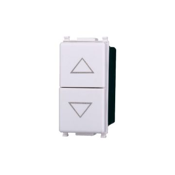 ETTROIT EV1204 Double Interlocked Switch Up and Down 10A White Color Compatible With Vimar Plana