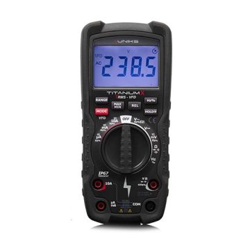 Industrial ultra-resistant digital multimeter IP67 TRMS VFD CAT IV 600V, CAT III 1000V Uniks TITANIUMX