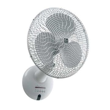 Oscillating wall-mounting fan with IR remote control Vortice GORDON W 30/12" ET White - sku 60643