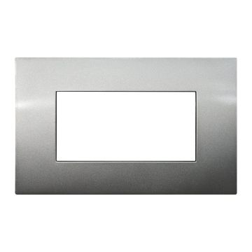 ETTROIT 4-seater plate Venus series 4P Titanium color Compatible with Vimar Arke VA83408