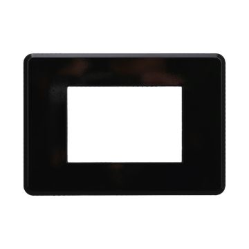 ETTROIT AN87302 Slim Thin Plate 3P Black color Compatible with Bticino Axolute Air