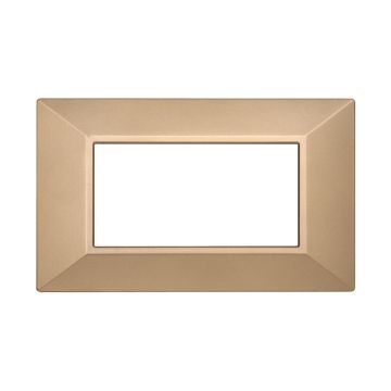 ETTROIT AN90411 4P Pyramid Plate MOON Series Gold Color Compatible with Bticino Axolute