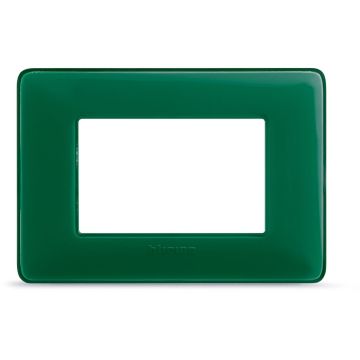 BTICINO matix - 3M 3-place plate, emerald color AM4803CVS