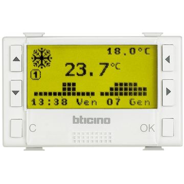 BTicino AM5721 Daily/Weekly Chronothermostat – Màtix Series 230 V