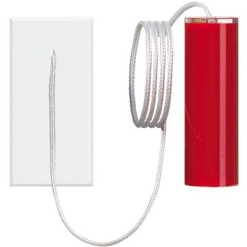 BTICINO AXOLUTE Pull button 1NO 10 V 230Vac for bathroom alarm, white color