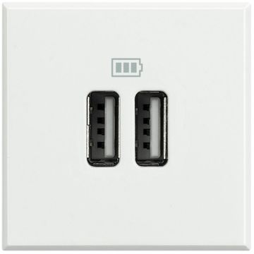 Bticino HD4285C2 USB charger 5V 2p white - Axolute