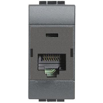 BTICINO btnet - RJ45 CAT5E living international UTP connector module anthracite L4262C5E