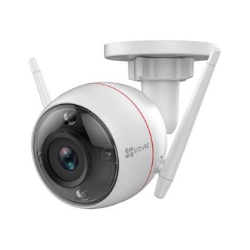 EZVIZ C3W 2MP Full HD WiFi Bullet Camera with Color Night Vision Built-in Siren and Strobe Light