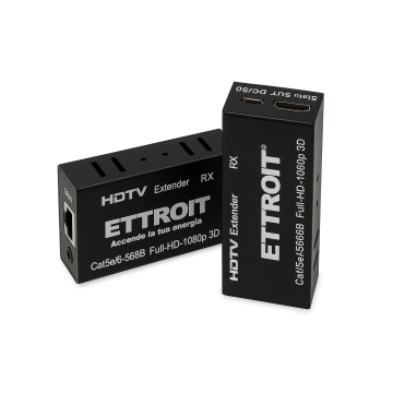 ETTROIT HDMI extender 60MT utp Full HD 1080P 3D Kit TX-RX on RJ45 Loop-Out lan cable