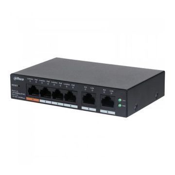 Dahua CS4006-4ET-60 Network switch 3 PoE ports + 1 Hi-PoE port + 2 10/100/1000Mbps ports 60W DoLynk Care Cloud Managed