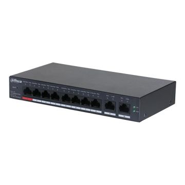 Dahua CS4010-8ET-110 Cloud Managed Network Switch 8 PoE Ports + 2 RJ45 Ports 10/100/1000Mbps 110W Remote Management DoLynk Care