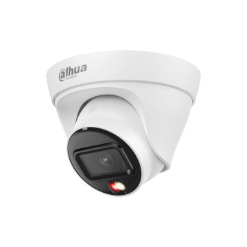 Dahua 2MP Full-Color Mini Dome IP Camera Outdoor/Indoor 2.8mm Fixed Lens IPC-HDW1239T1P-A-IL-0280B-S6