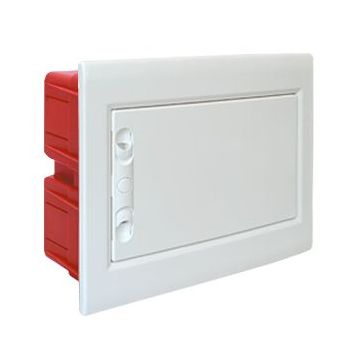 ETTROIT 8-module flush-mounted electrical switchboard with grey IP40 blind door - DB112908