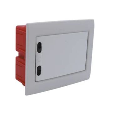 ETTROIT 12-module IP40 flush-mounted electrical switchboard with RAL 7030 grey blind door - DB112912