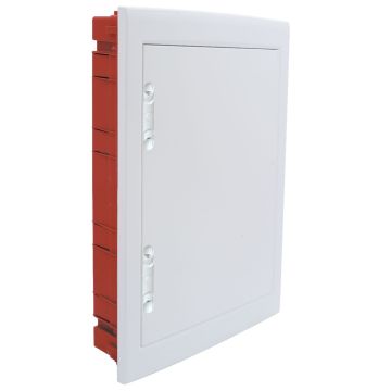 ETTROIT 54-module IP40 flush-mounted electrical switchboard with RAL 7030 grey blind door - DB112954