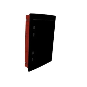 ETTROIT 54-module IP40 flush-mounted electrical switchboard with black blind door - DB112954B