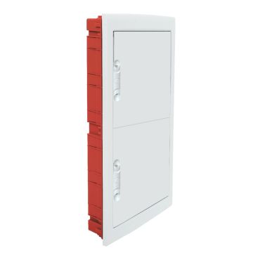 ETTROIT 72-module IP40 flush-mounted electrical switchboard with RAL 7030 grey blind door - DB112972