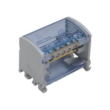 ETTROIT 2-pole modular distributor (2x7 outputs) 80A for electrical panel - DB1200207