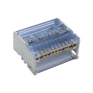 ETTROIT Modular distributor 4 poles 11x4 outlets (44 holes) 125A for electrical panel - DB1200411