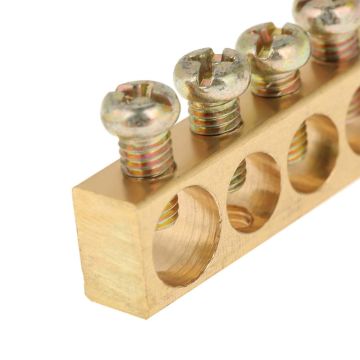 ETTROIT 31-Hole Brass Equipotential Earth Bar 2mm for Electrical Panel - DB14980