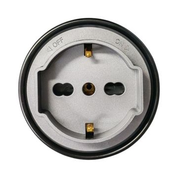 ETTROIT Schuko Plug&amp;Play Socket for Track System 16A 240V Grey ETG2102