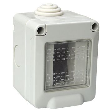 ETTROIT Enclosure With Lid 1 Place 1P IP55 Cassette Compatible With Vimar Plana - EV2601